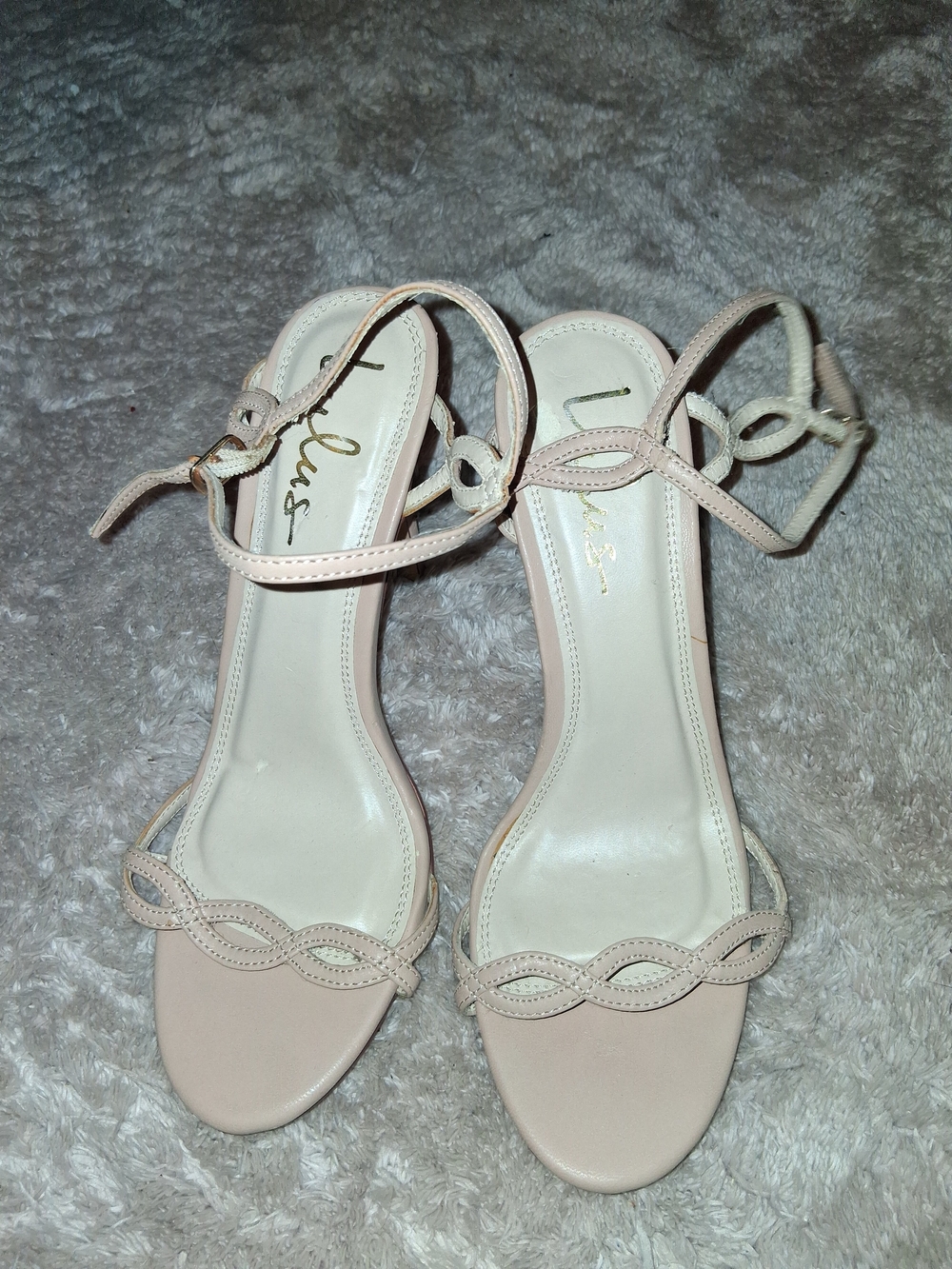 Lulu's Blush Pink Ankle-Strap Heeled Sandals